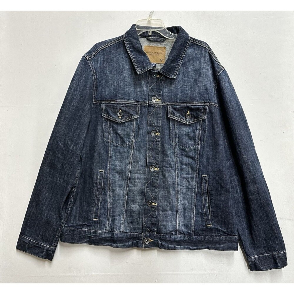 American Eagle Outfitters men size  XXXL Denim Western Button Down Jacket